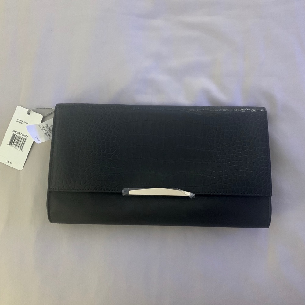 Danielle Nicole Black Embossed Clutch